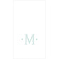 Caspari - Robin's Egg Blue Initial Guest Towel