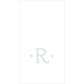 Caspari - Robin's Egg Blue Initial Guest Towel