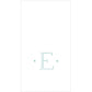 Caspari - Robin's Egg Blue Initial Guest Towel