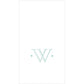 Caspari - Robin's Egg Blue Initial Guest Towel