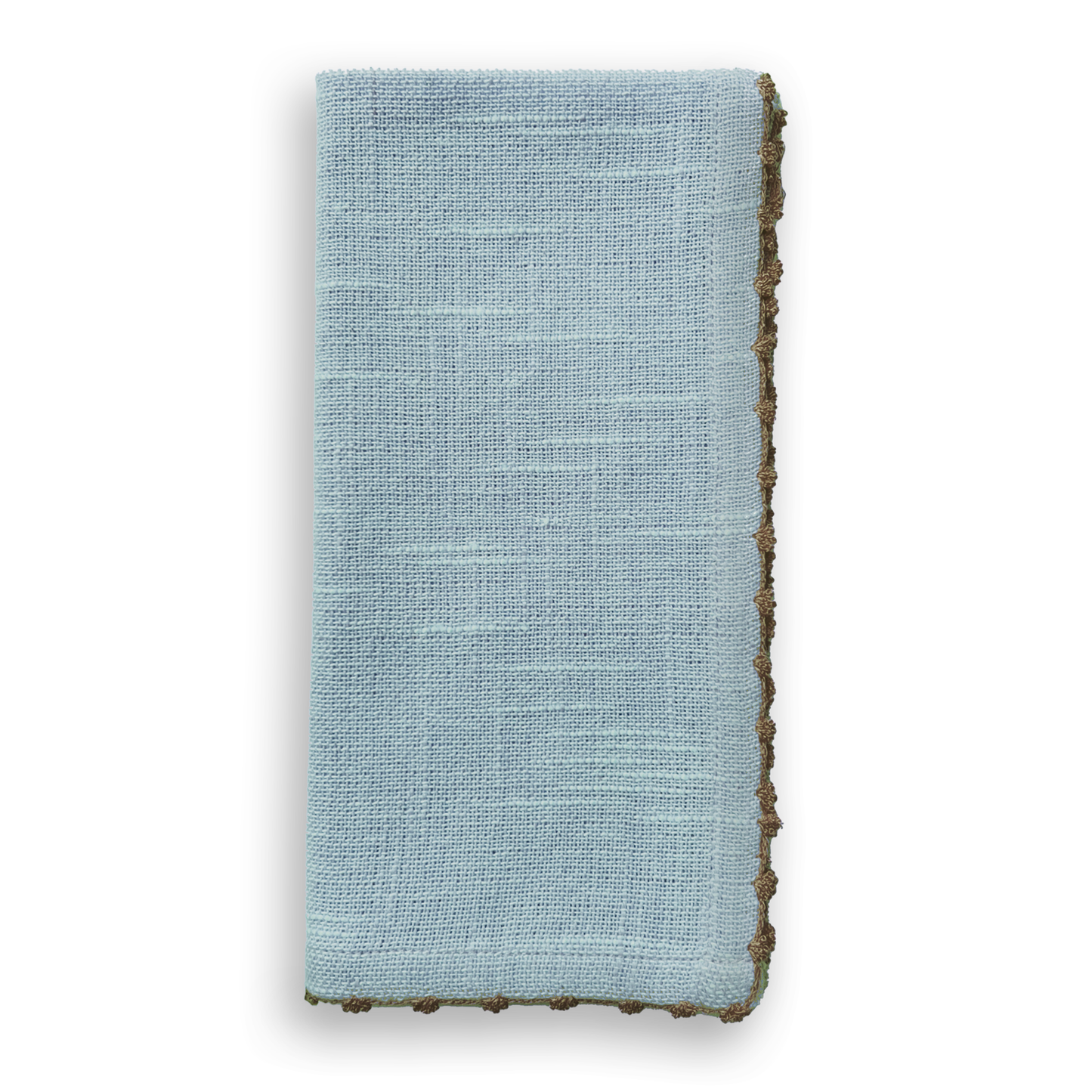 Cloth Napkin - Blue Knotted Edge - Set of 4