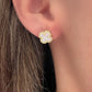 Mini Mother of Pearl Cloverleaf Earrings