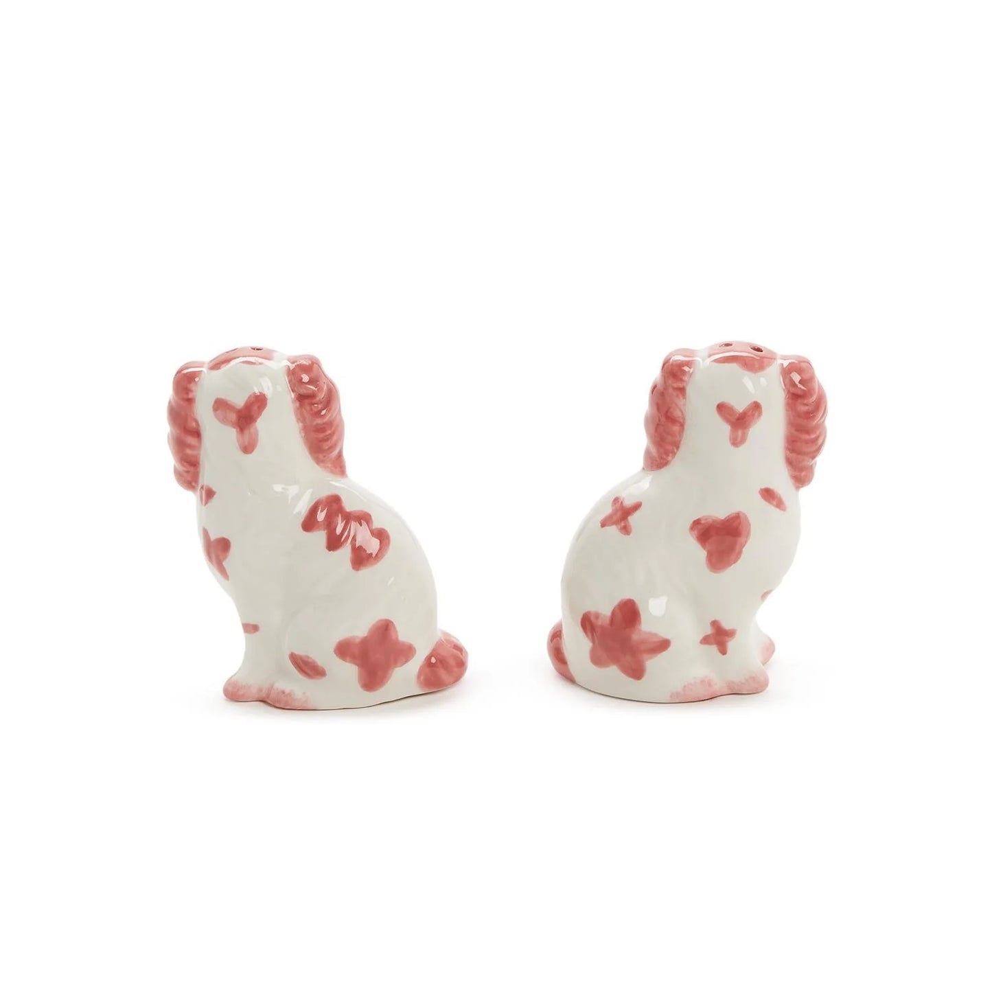 Salt and Pepper Shakers - Staffordshire Dog - Blue or Pink