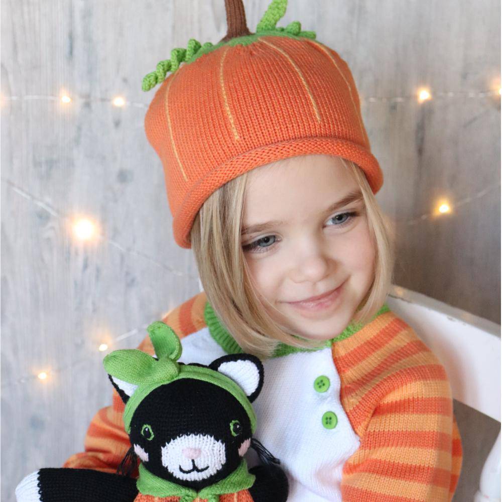 Knit Pumpkin Hat