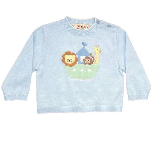 Blue Noahs ark sweater