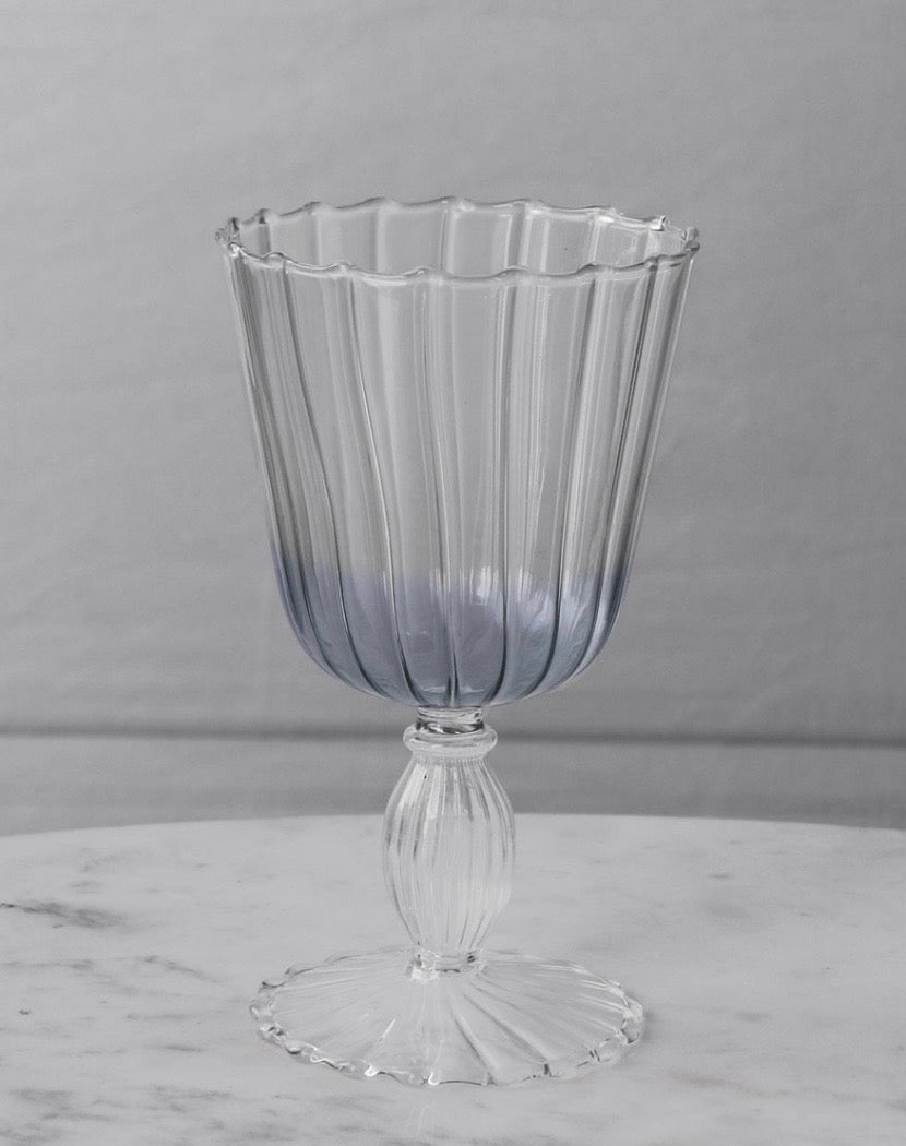 Blue Wine Glasses -  Set of 4