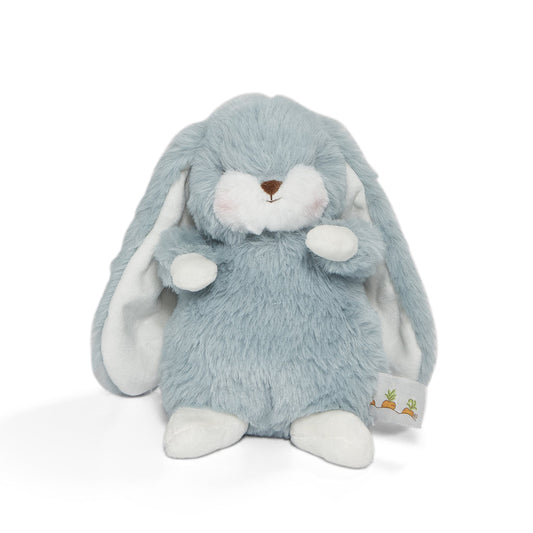 Tiny Aqua Blue Plush Bunny with Long Ears