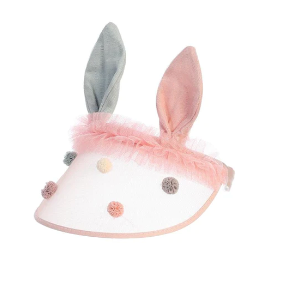 Pom Pom Visor with Bunny Ears