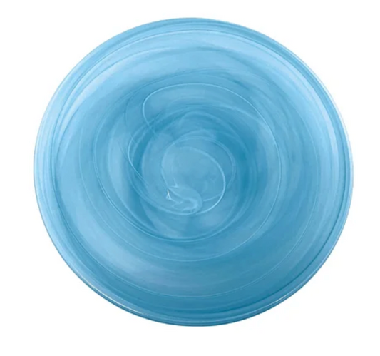 Glass Plate Aqua Blue