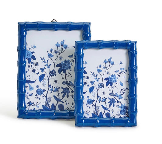 Blue Bamboo Picture Frames