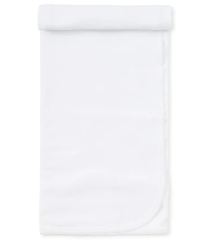 Kissy Kissy - White Baby Blanket